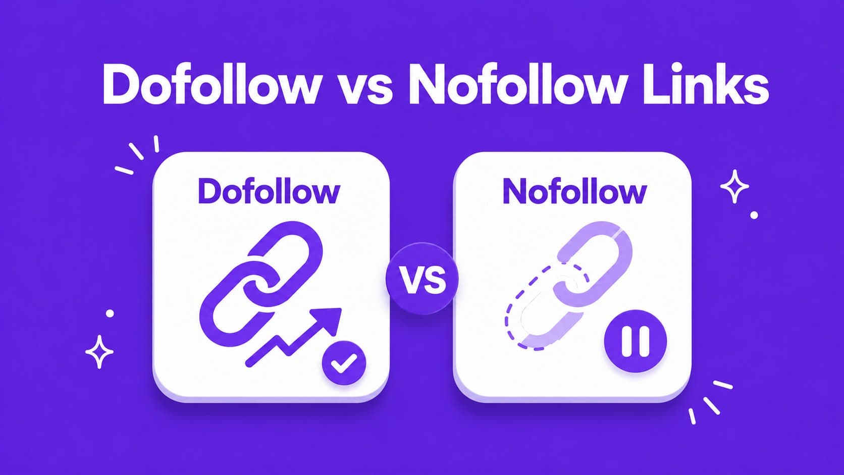 Dofollow vs nofollow links
