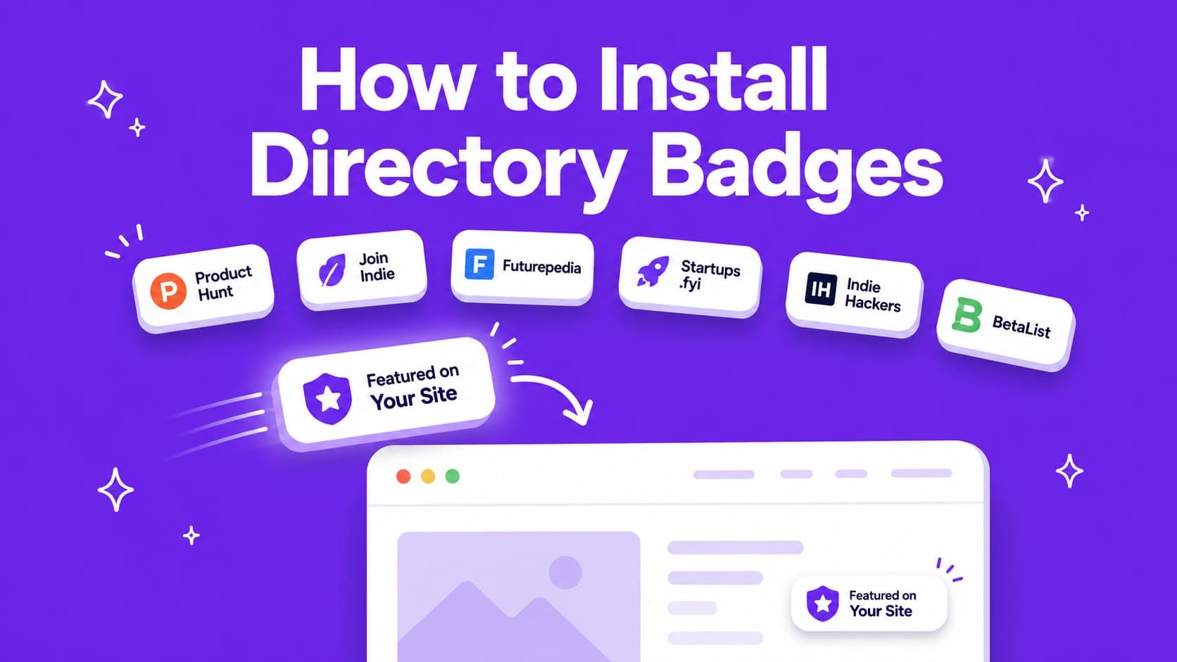 How to install directory badges without wrecking your site
