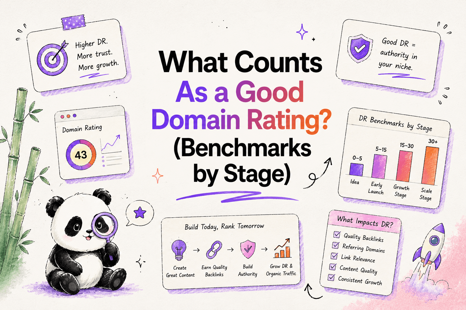 What counts as a good domain rating
