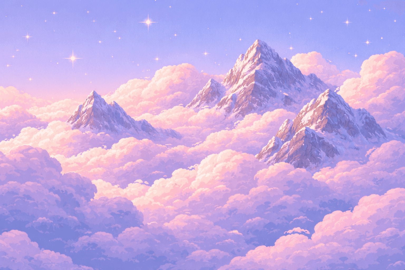 Soft cloud and mountain landscape background