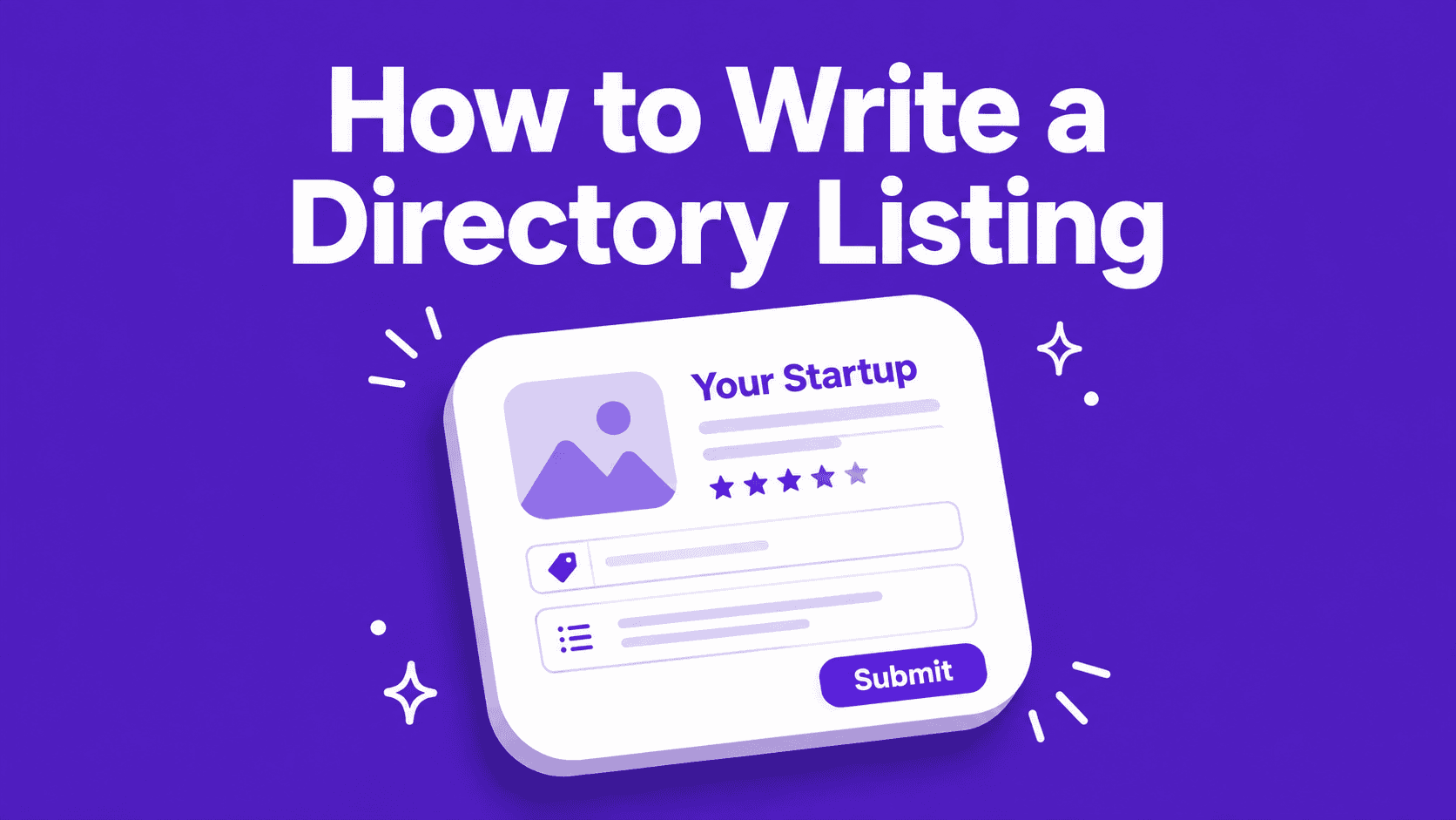 How to write a directory listing that actually gets clicked