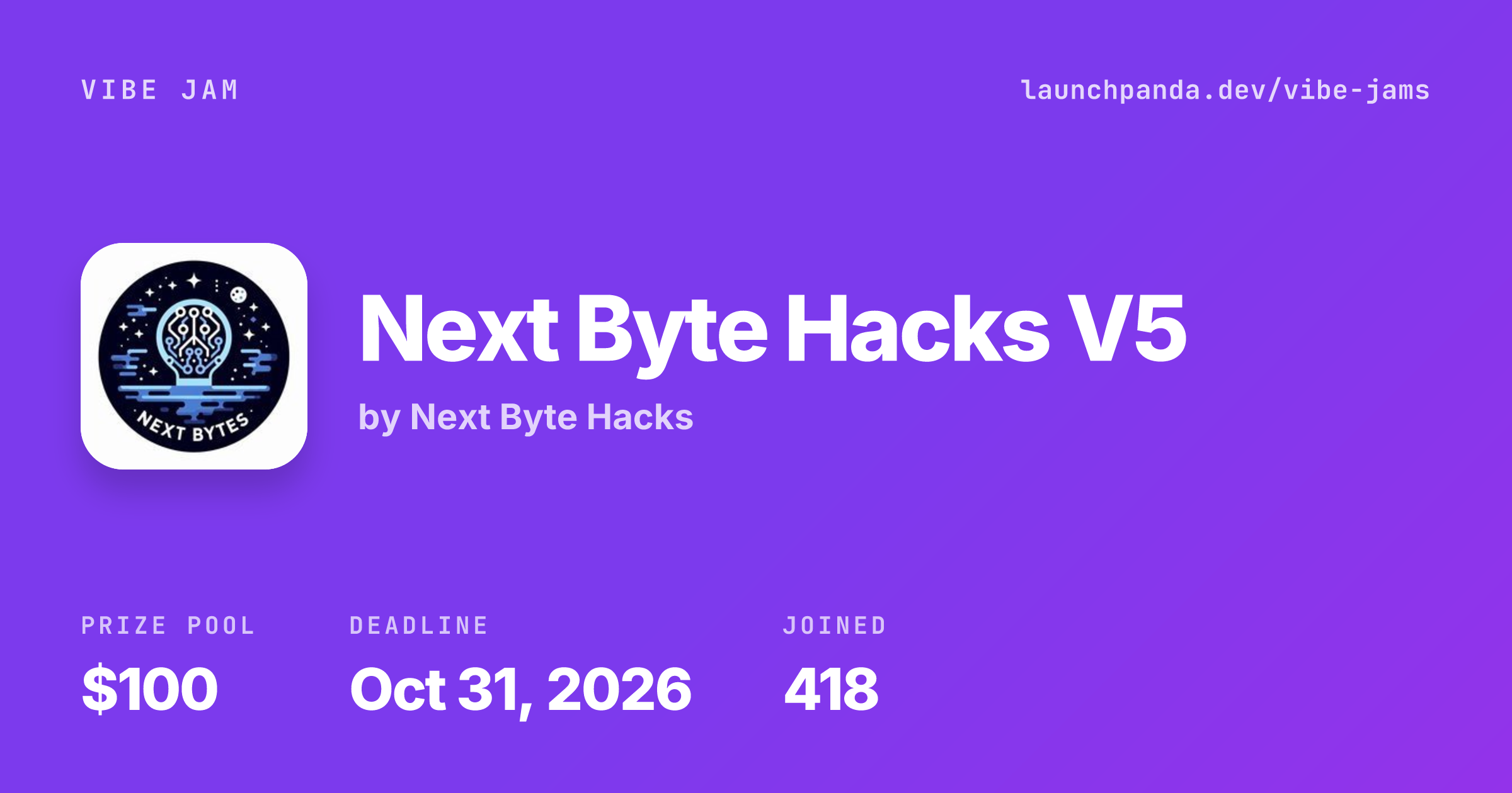 Next Byte Hacks V5: Dates, Prizes and How to Join | LaunchPanda